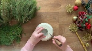 Мастер-класс «Новогодняя композиция на праздничный стол»