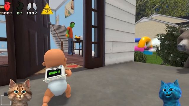 ? РЕБЕНОК в Жёлтом приручил МЕДВЕДЯ ? Who's Your Daddy Весёлый Кот и КОТЁНОК ЛАЙК смотреть онлайн