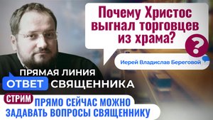 ПОЧЕМУ ХРИСТОС ВЫГНАЛ ТОРГОВЦЕВ ИЗ ХРАМА? ИЕРЕЙ ВЛАДИСЛАВ БЕРЕГОВОЙ