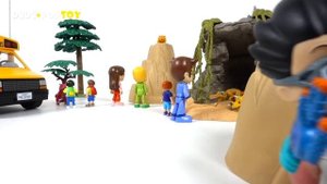 Jurassic World Fallen Kingdom dinosaur T-rex appeared! Transformers Rescue Bots! Go! - DuDuPopTOY