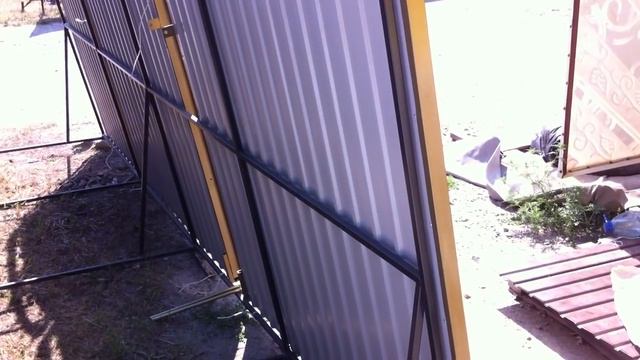 Ковторг - Ворота и калитка Арт.16 золотистый - вишня смотреть онлайн