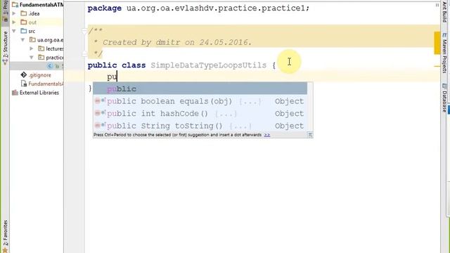 Практическое занятие 1 (примитивы, классы, методы, поля) ATMAYXVIA смотреть онлайн