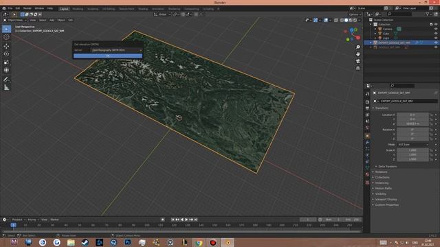 Blender - Создание ландшафт 3D карты смотреть онлайн
