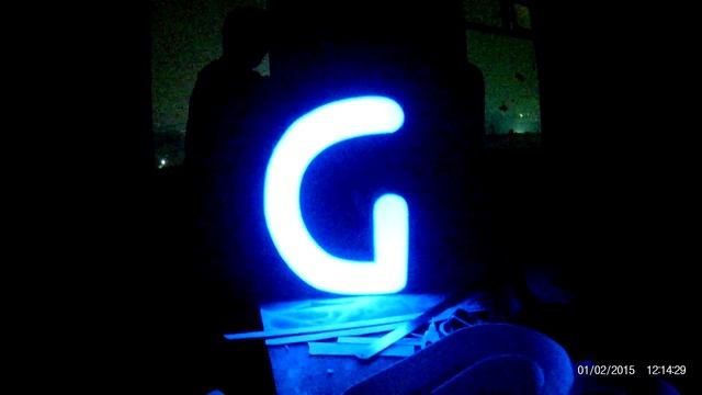 ОБЪЕМНАЯ БУКВА RGB