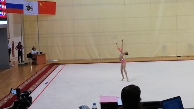 Анастасия Симакова, Россия, булавы, многоборье, Российско-Китайские летние молодёжные игры смотреть онлайн