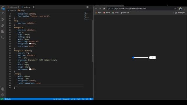 Custom Animated Range Slider using HTML CSS & JavaScript | part 18 смотреть онлайн