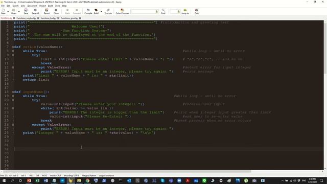 Programming (Python) - Functions, the proper way (Python3)