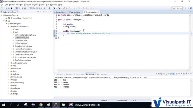 Java Comparable & Comparator Example смотреть онлайн