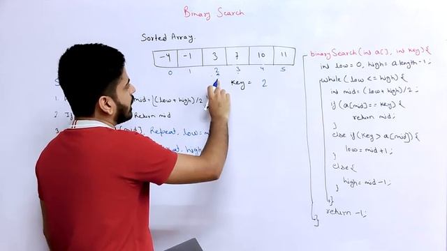 Binary Search in C++ and Java | Recursively and Iteratively | DSA-One Course #22 | Anuj Bhaiya