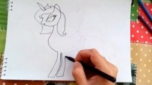 Drawing Princess Luna Как нарисовать принцессу Луну из Эквестрии
