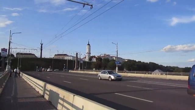 Не большой обзор реки Днепр с моста Могилёв смотреть онлайн