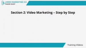 Training Demo Video 1 for Video Marketing 3 0