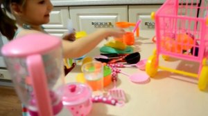 Детская кухня. Детский блендер Винкс. Готовим вместе. children's kitchen for girls Cook together