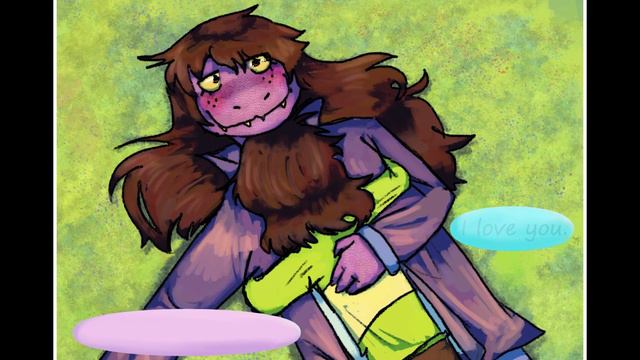 Catch me! || deltarune (Susie x kris) || comic dub смотреть онлайн