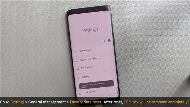 Direct FRP Unlock - SAMSUNG Galaxy S8/S8+ [Android 9] - Final Solution 100% Working
