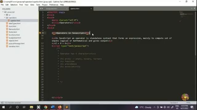 26. Introduction to Operators in JavaScript