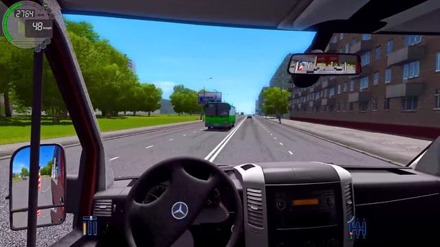 City Car Driving 1.5.4 Mercedes-Benz Sprinter 313 CDI - G27 HD [1080p][60fps] смотреть онлайн
