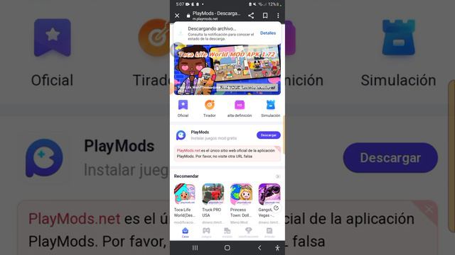 tutorial de como descargar playmods