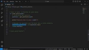 #10 Python Pour Tous - Création d'un jeu de quizz