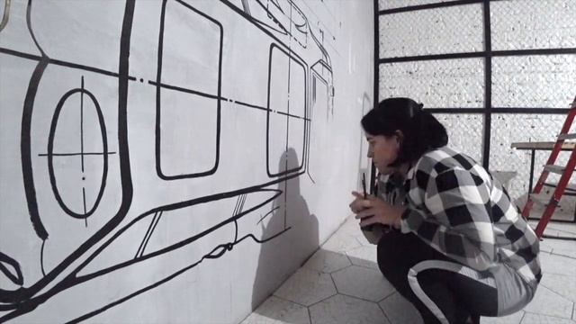 Роспись стены для автомойки AQUACARS / Москва. Балашиха смотреть онлайн