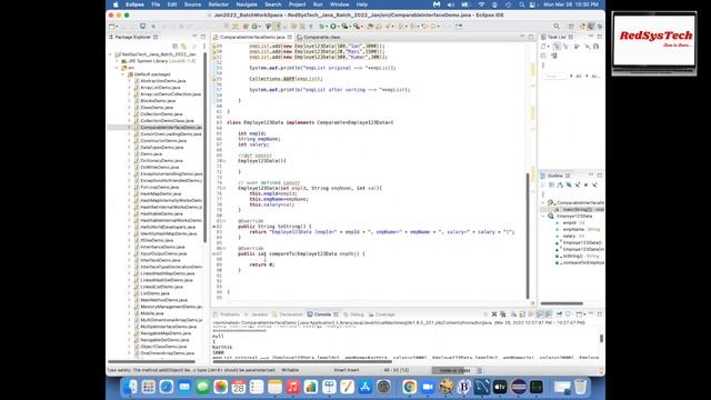 Core Java Basic Concepts | FREE Live Classes - Day - 34 | Java | Java Tutorial | JAVA | RedSysTech