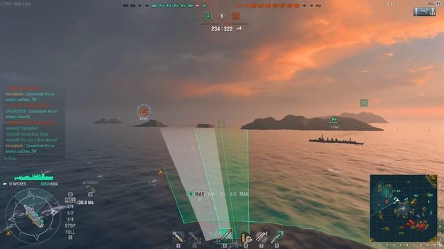 World Of Warships Wickes Gameplay - i7 6700 (Intel HD Graphics 530) смотреть онлайн