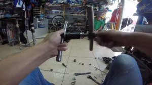 Установка пром подшипников в барабан задней втулки