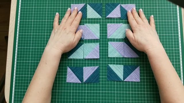 Красивый блок из квадратов. Увлекательное шитьё