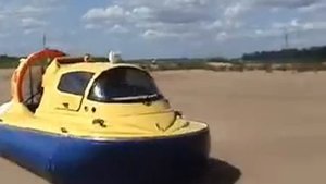 Движение СВП Пегас по песку