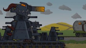 Жестокий Бой Советского КВ-44 и Демонического КВ-44 От начала до конца! - Мультики про танки