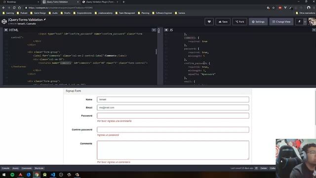 Validar formularios con jQuery validation смотреть онлайн