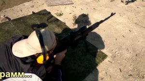 Отстрел Тигра 7.62х54 на 100 метров