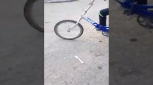 Дрифт на велике без шины и камеры