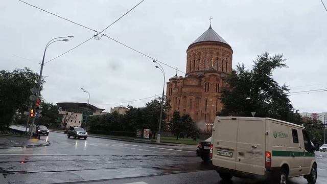 Москва Армянский храм Перекрёсток Олимпийского проспекта и Трифоновской 28 июня 2014 смотреть онлайн