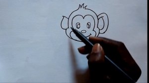 monkey drawing simple \monkey drawing step by step / bandar ka chitra / Monkey drawing easy