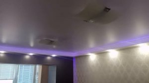 Натяжной потолок с RGB LED подсветкой