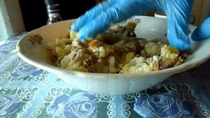 30 мая 2021 года, Харовск, Клепестиха, картофельные котлеты с солеными грибами