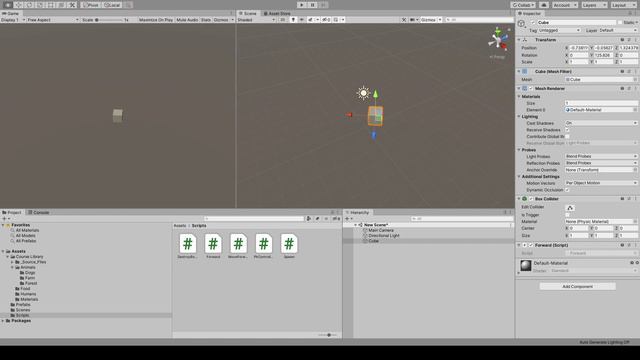 Unity. Направление движения. Локальная система координат
