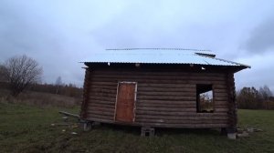 Новая крыша на сруб и заделка окон бревном