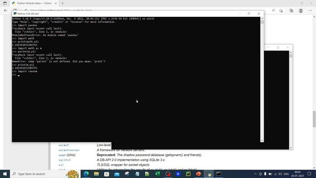 Tutorial#4 Built-in and External Modules in python, Python package manager.