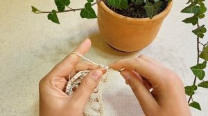 Подвес для цветка #крючком #diy #handmade