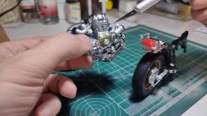 Сборка моделей TAMIYA Мотоцикл Yamaha XV1000 Virago (1:12) (Часть 1)