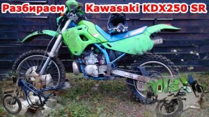 Разбираем Kawasaki KDX250. Эндуро потрошители, часть №1. Реставрация мотоцикла