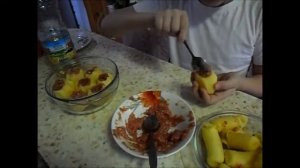Очень вкусная фаршированная картошка