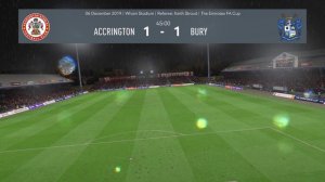 FIFA 20 Accrington vs  Bury AFC FACUP 2nd Round 2019-2020