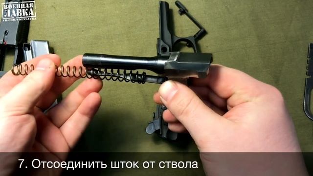 Неполная разборка пистолета Ярыгина | Basic disassembly Yarygin pistol смотреть онлайн