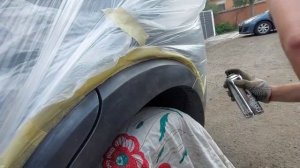 Покраска пластиковых арок/порогов Шевроле Каптива | своими руками , в домашних условиях.