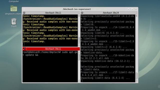 Handbrake install on Debian 9 using Terminator смотреть онлайн