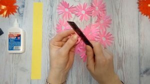 Цветы из цветной бумаги|Цветок из бумаги на открытку и декора своими руками