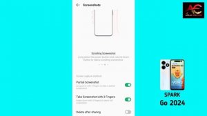 Tecno SPARK Go 2024 Double Tap Setting